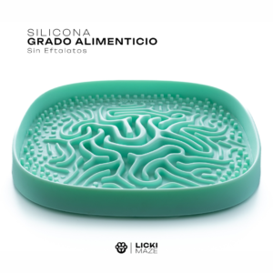 Licki Maze - Alfombra de Lamer + Comelento 2 en 1 TONIPETS