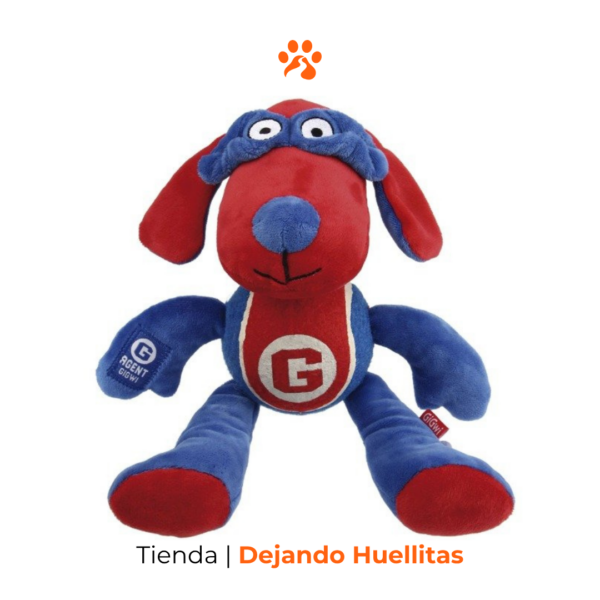 Peluche Agent Dog Plush/Tennis Ball Squeaker - Gigwi