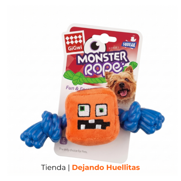 Peluche Orange Monster Rope (Tamaño S) - GiGwi