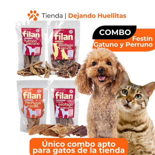 Combo Festín Gatuno y Perruno: Mix de Texturas Naturales
